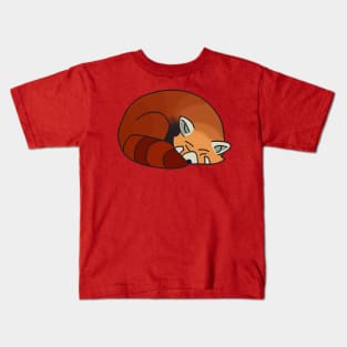 Sleepy Red Panda Kids T-Shirt